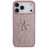 Guess iPhone 17 Pro Max/iPhone 18 Pro Max Skal Fixed Glitter Rosa