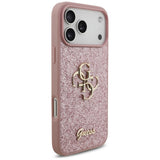 Guess iPhone 17 Pro Max/iPhone 18 Pro Max Skal Fixed Glitter Rosa