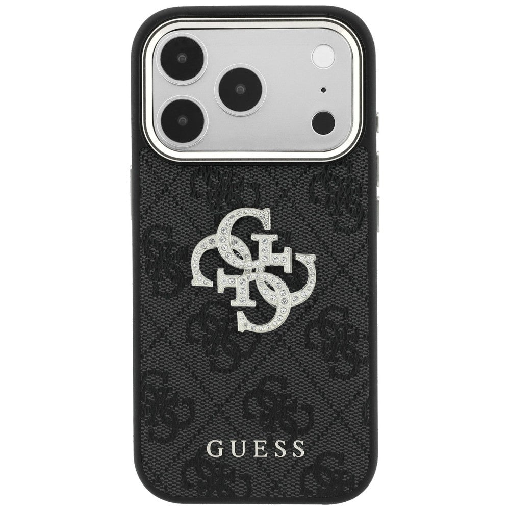 Guess iPhone 17 Pro Max/iPhone 18 Pro Max Skal 4G Strass Logo Svart