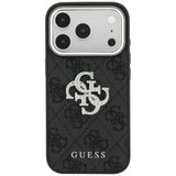 Guess iPhone 17 Pro Max/iPhone 18 Pro Max Skal 4G Strass Logo Svart