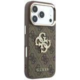 Guess iPhone 17 Pro Max/iPhone 18 Pro Max Skal 4G Strass Logo Brun