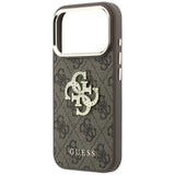 Guess iPhone 17 Pro Max/iPhone 18 Pro Max Skal 4G Strass Logo Brun