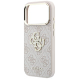 Guess iPhone 17 Pro/iPhone 18 Pro Skal 4G Strass Logo Rosa