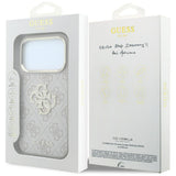 Guess iPhone 17 Pro/iPhone 18 Pro Skal 4G Strass Logo Rosa
