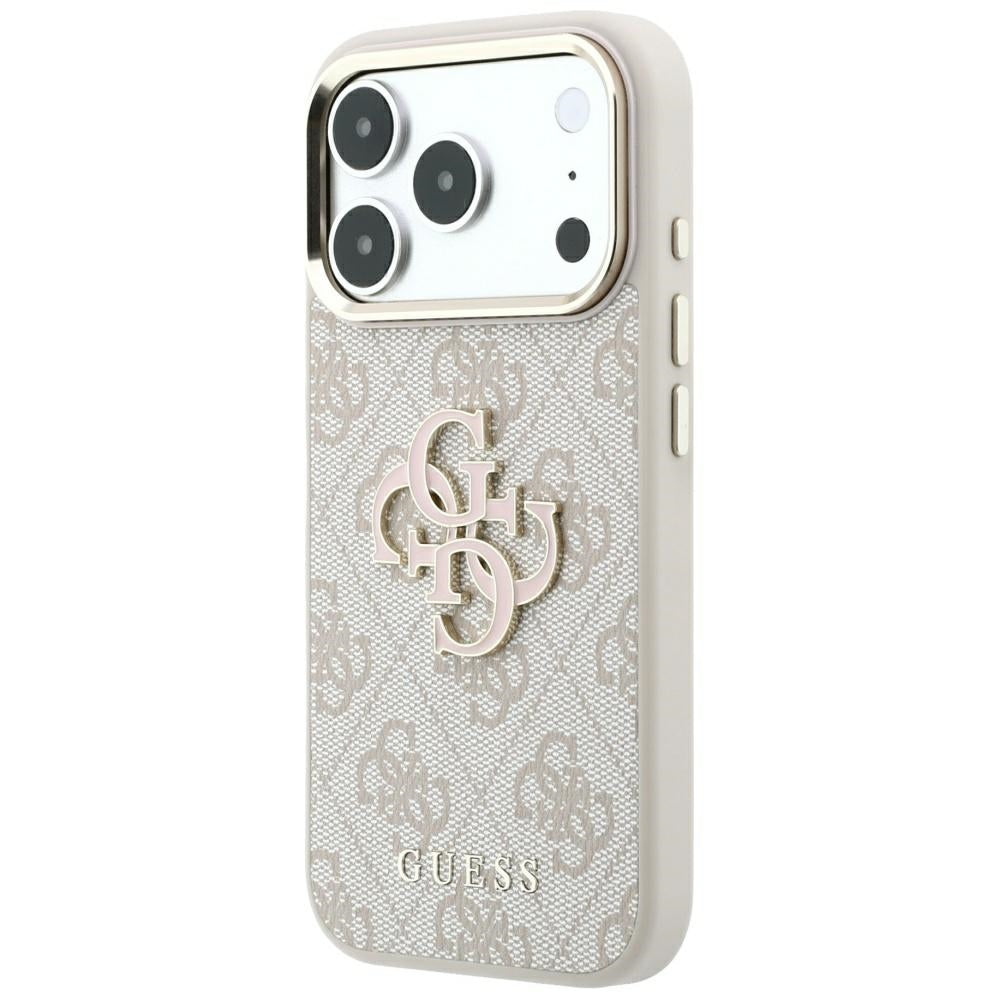 Guess iPhone 17 Pro Max/iPhone 18 Pro Max Skal 4G Resin Logo Rosa