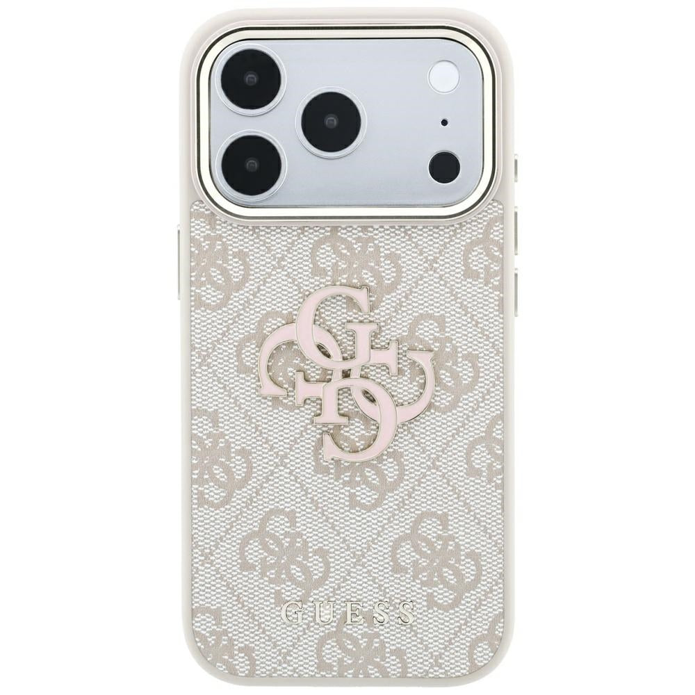 Guess iPhone 17 Pro Max/iPhone 18 Pro Max Skal 4G Resin Logo Rosa