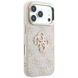 Guess iPhone 17 Pro Max/iPhone 18 Pro Max Skal 4G Resin Logo Rosa