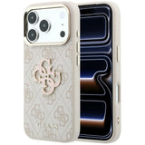 Guess iPhone 17 Pro/iPhone 18 Pro Skal 4G Resin Logo Rosa