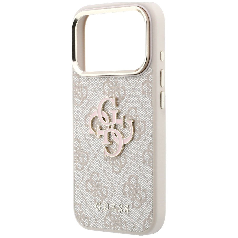 Guess iPhone 17 Pro/iPhone 18 Pro Skal 4G Resin Logo Rosa