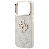 Guess iPhone 17 Pro/iPhone 18 Pro Skal 4G Resin Logo Rosa
