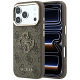 Guess iPhone 17 Pro Max/iPhone 18 Pro Max Skal 4G Resin Logo Brun