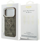 Guess iPhone 17 Pro Max/iPhone 18 Pro Max Skal 4G Resin Logo Brun