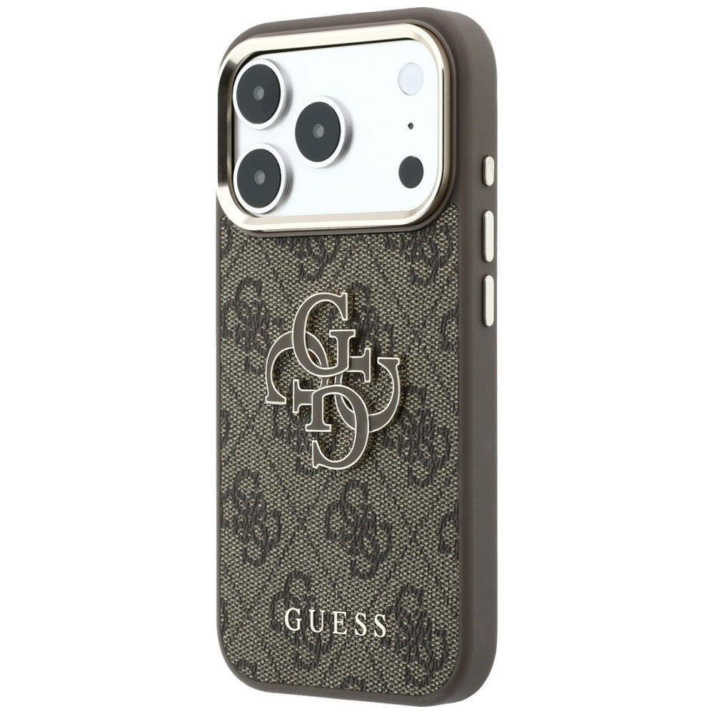Guess iPhone 17 Pro/iPhone 18 Pro Skal 4G Resin Logo Brun