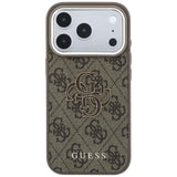Guess iPhone 17 Pro/iPhone 18 Pro Skal 4G Resin Logo Brun