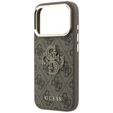 Guess iPhone 17 Pro/iPhone 18 Pro Skal 4G Resin Logo Brun
