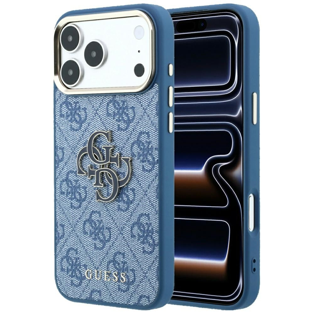 Guess iPhone 17 Pro Max/iPhone 18 Pro Max Skal 4G Resin Logo Blå