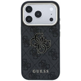 Guess iPhone 17 Pro Max/iPhone 18 Pro Max Skal 4G Resin Logo Svart