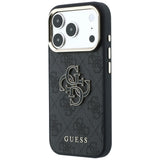Guess iPhone 17 Pro/iPhone 18 Pro Skal 4G Resin Logo Svart