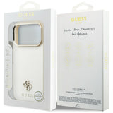 Guess iPhone 17 Pro Max/iPhone 18 Pro Max Skal Saffiano 4G Classic Logo Beige