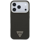 Guess iPhone 17 Pro Max/iPhone 18 Pro Max Skal Kevlar Triangle Logo Brun