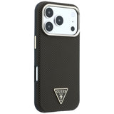 Guess iPhone 17 Pro Max/iPhone 18 Pro Max Skal Kevlar Triangle Logo Brun