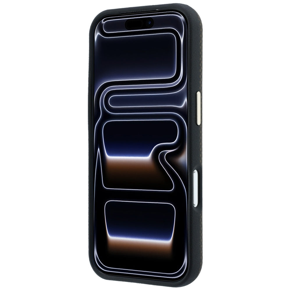 Guess iPhone 17 Pro Max/iPhone 18 Pro Max Skal Kevlar Triangle Logo Brun