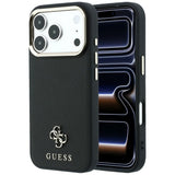 Guess iPhone 17 Pro Max/iPhone 18 Pro Max Skal Saffiano 4G Classic Logo Svart