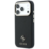 Guess iPhone 17 Pro Max/iPhone 18 Pro Max Skal Saffiano 4G Classic Logo Svart
