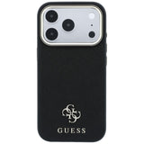 Guess iPhone 17 Pro Max/iPhone 18 Pro Max Skal Saffiano 4G Classic Logo Svart
