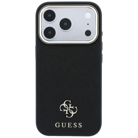 Guess iPhone 17 Pro Max/iPhone 18 Pro Max Skal Saffiano 4G Classic Logo Svart