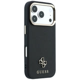 Guess iPhone 17 Pro Max/iPhone 18 Pro Max Skal Saffiano 4G Classic Logo Svart