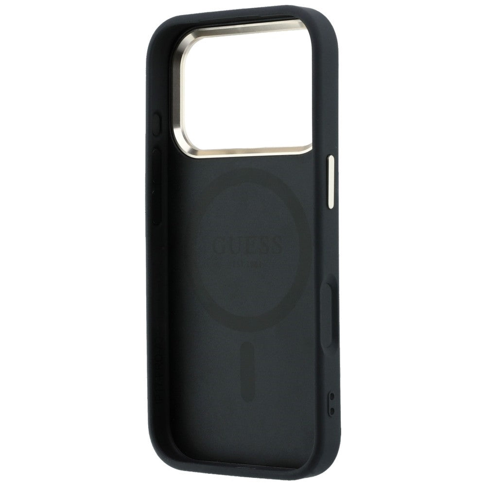 Guess iPhone 17 Pro Max/iPhone 18 Pro Max Skal Saffiano 4G Classic Logo Svart