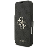 Guess iPhone 17 Pro/iPhone 18 Pro Fodral Book 4G Metal Logo Svart