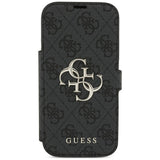 Guess iPhone 17 Pro/iPhone 18 Pro Fodral Book 4G Metal Logo Svart