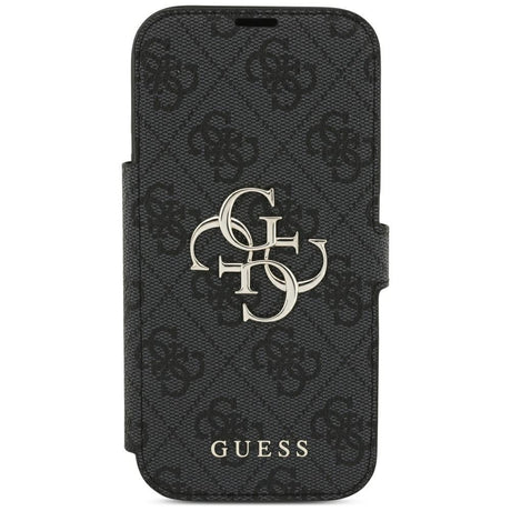 Guess iPhone 17 Pro/iPhone 18 Pro Fodral Book 4G Metal Logo Svart
