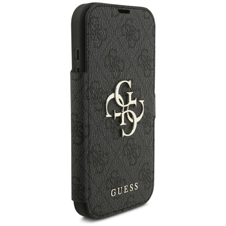 Guess iPhone 17 Pro/iPhone 18 Pro Fodral Book 4G Metal Logo Svart