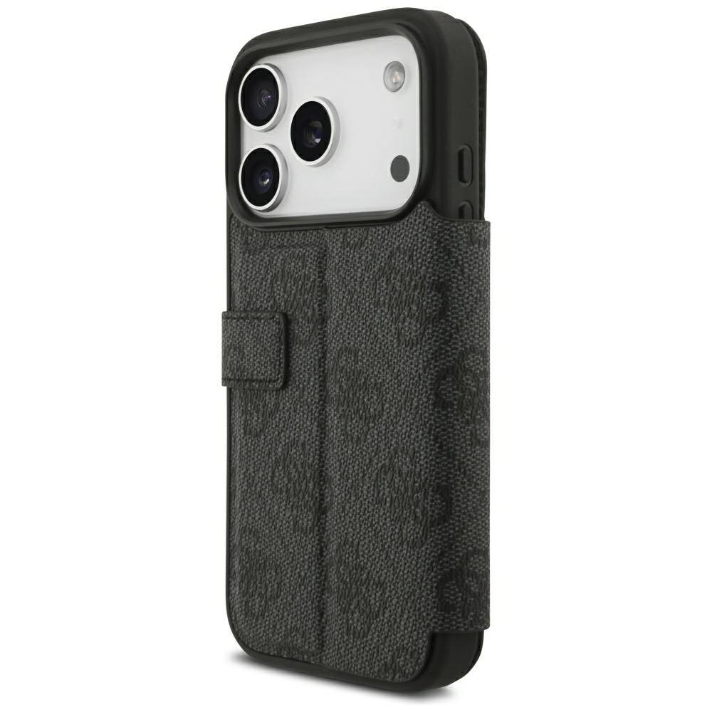 Guess iPhone 17 Pro/iPhone 18 Pro Fodral Book 4G Metal Logo Svart