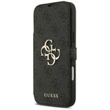 Guess iPhone 17 Pro Max/iPhone 18 Pro Max Fodral Book 4G Metal Logo Svart