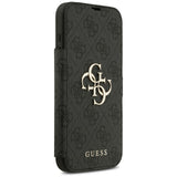 Guess iPhone 17 Pro Max/iPhone 18 Pro Max Fodral Book 4G Metal Logo Svart