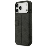 Guess iPhone 17 Pro Max/iPhone 18 Pro Max Fodral Book 4G Metal Logo Svart
