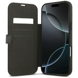 Guess iPhone 17 Pro Max/iPhone 18 Pro Max Fodral Book 4G Metal Logo Svart