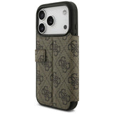 Guess iPhone 17 Pro/iPhone 18 Pro Fodral Book 4G Metal Logo Brun