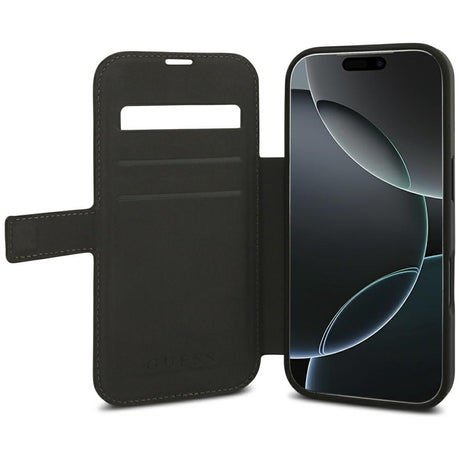 Guess iPhone 17 Pro/iPhone 18 Pro Fodral Book 4G Metal Logo Brun