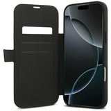 Guess iPhone 17 Pro Max/iPhone 18 Pro Max Fodral Book 4G Metal Logo Brun