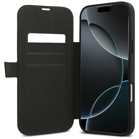 Guess iPhone 17 Pro Max/iPhone 18 Pro Max Fodral Book 4G Metal Logo Brun