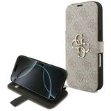 Guess iPhone 17 Pro/iPhone 18 Pro Fodral Book 4G Metal Logo Rosa