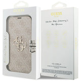 Guess iPhone 17 Pro/iPhone 18 Pro Fodral Book 4G Metal Logo Rosa
