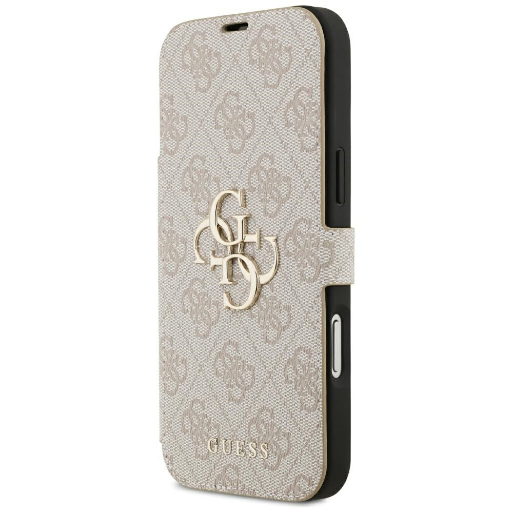 Guess iPhone 17 Pro Max/iPhone 18 Pro Max Fodral Book 4G Metal Logo Rosa