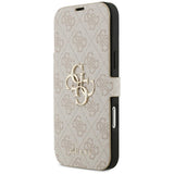 Guess iPhone 17 Pro Max/iPhone 18 Pro Max Fodral Book 4G Metal Logo Rosa