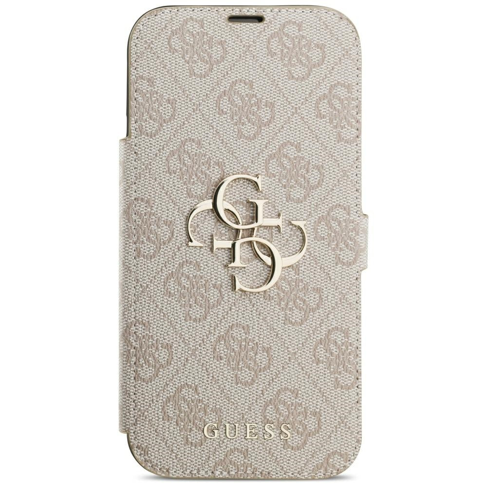 Guess iPhone 17 Pro Max/iPhone 18 Pro Max Fodral Book 4G Metal Logo Rosa